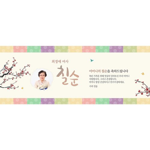 칠순잔치현수막 전통색잔치 A820