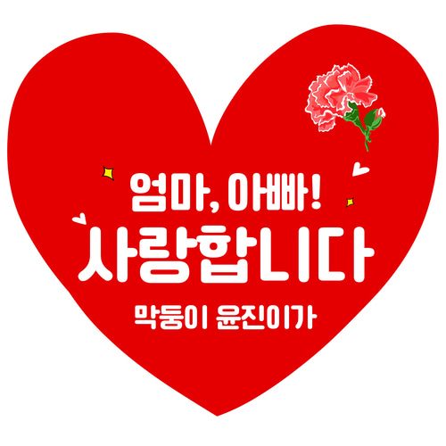 어버이날현수막 하트카네이션 B705