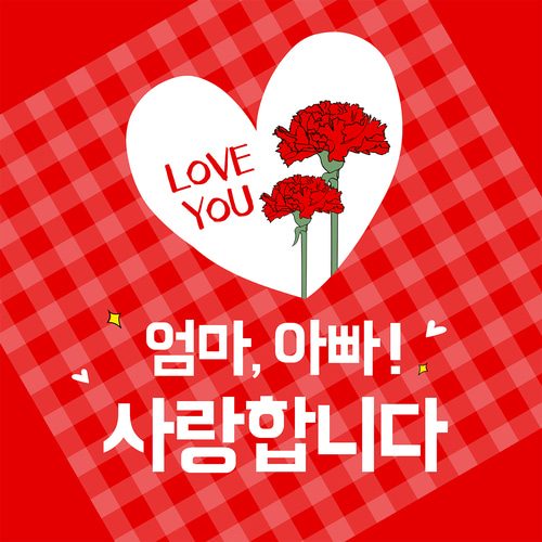 어버이날현수막 레드카네이션 B707