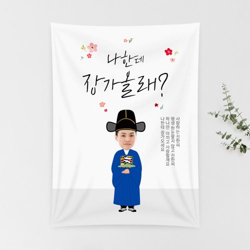 프로포즈현수막 장가올래 C564