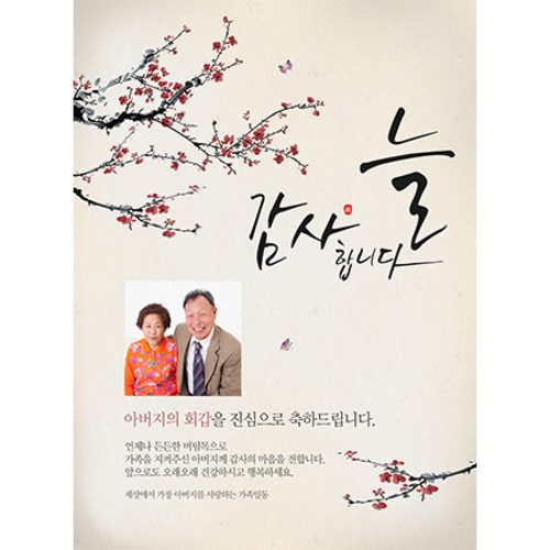 환갑잔치현수막 나비가찾아올때 C815