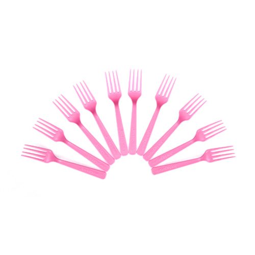 파스텔핑크 파티용 포크