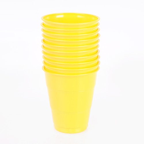 파스텔옐로우 파티용 컵