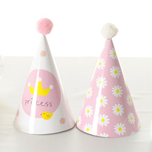 고깔모자 mini 핑크set