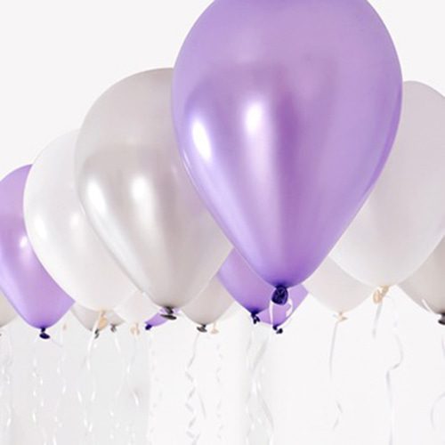퍼플실버 세트 라운드풍선