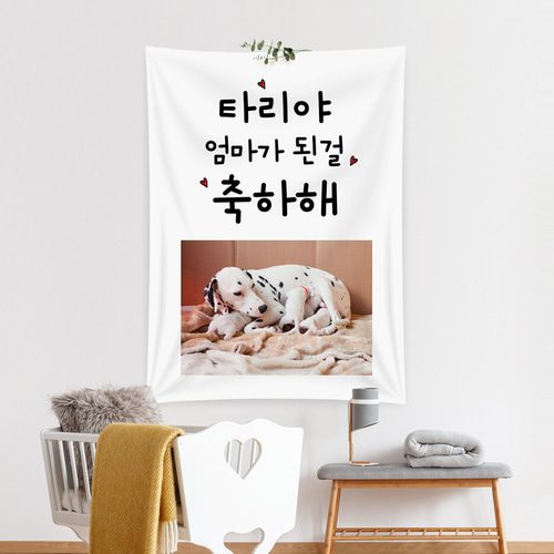 반려동물현수막 엄마가된걸축하해 PC212